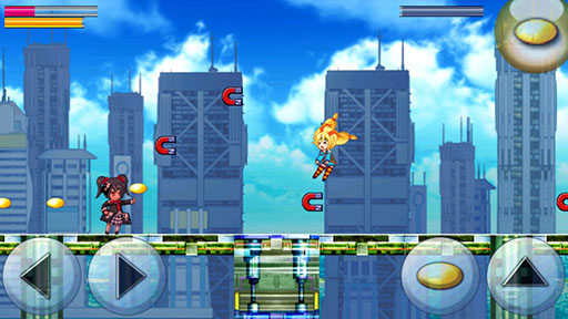 オープンソース系ヒロインが活躍する2d横スクロールアクション ユニティちゃんのアクション シューティング を紹介する ほぼ 日刊スマホゲーム通信 第815回
