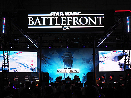 ���������꡼ No.001�Υ���ͥ������ / ��TGS 2015�ϡ�Star Wars �Хȥ�ե���ȡפ����ܹ���ǽ�Ȥʤ�ץ쥤���֥��Ÿ�����ä����ȥ�����������������ȡɥ⡼�ɤ���񷳤�AT-AT���˻ߤ��Ƥߤ�