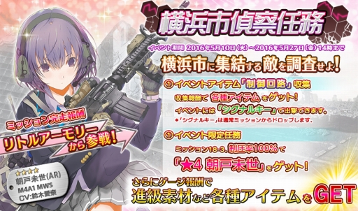 画像ギャラリー No.001のサムネイル画像 / 「シューティングガール」に銃器模型「リトルアーモリー」のイメージキャラ“朝戸未世”が登場