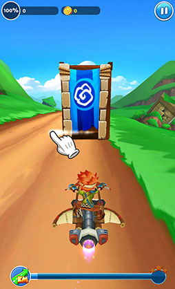 画像ギャラリー No.004のサムネイル画像 / 「Angry Birds」のRovioが手がけたスマホ向けレースアクション「Sky Punks」を紹介する「(ほぼ)日刊スマホゲーム通信」第827回