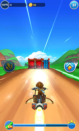 画像ギャラリー No.005のサムネイル画像 / 「Angry Birds」のRovioが手がけたスマホ向けレースアクション「Sky Punks」を紹介する「(ほぼ)日刊スマホゲーム通信」第827回