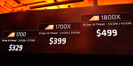 画像集 No.002のサムネイル画像 / 西川善司の3DGE：AMDの新世代CPU「Ryzen 7」は北米時間3月2日発売決定。8コア16スレッドの最上位モデル「Ryzen 7 1800X」は499ドルに