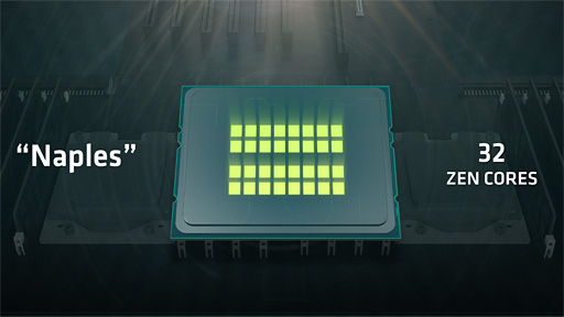 画像集 No.005のサムネイル画像 / AMDのサーバー向け次世代CPU「Naples」は2017年第2四半期に出荷。32コア64スレッド対応でメモリコントローラは8ch，PCIe Gen.3レーン数128