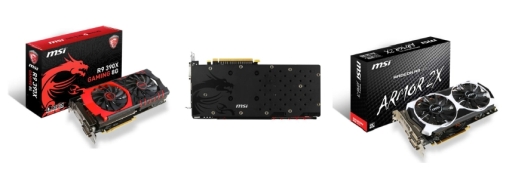 ���������꡼ No.004�Υ���ͥ������ / �ʤ��9���ʡ�MSI��Radeon Rx 300���꡼����ܥ����ɤ�ȯɽ�����