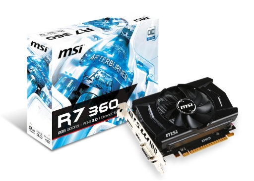 画像ギャラリー No.001のサムネイル画像 / MSI,全長165mmでOC仕様の「Radeon R7 360」搭載カードを発売