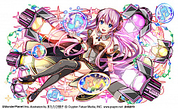 画像ギャラリー No.004のサムネイル画像 / 「クラッシュフィーバー」と「初音ミク」のコラボ第2弾が2017年冬に実施。“ミク色”に染められた「仮想空間ALICE」の先行プレイレポートを掲載