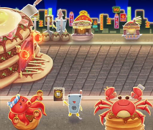 画像ギャラリー No.007のサムネイル画像 / 「モモ姫と秘密のレシピ」が日本コナモン協会とコラボ。タコ焼きなど限定ペコット登場