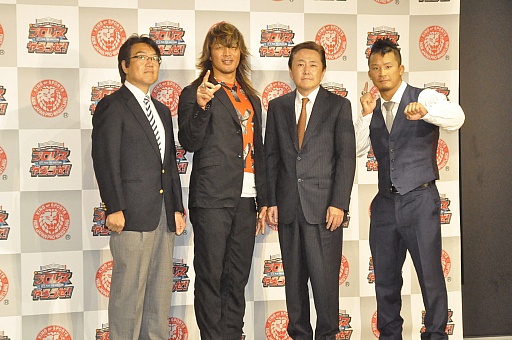 画像ギャラリー No.017のサムネイル画像 / スマホ向けプロレスゲーム「プロレスやろうぜ!」プレス向け発表会をレポート。棚橋選手とKUSHIDA選手がデモプレイを披露