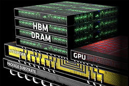 画像集#002のサムネイル/AMD，次世代Radeonで採用する積層メモリ技術「HBM」を解説。キーワードは「高性能＆低消費電力」