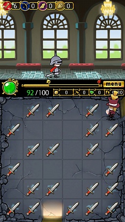 画像ギャラリー No.005のサムネイル画像 / 一筆書きアクションで引きこもり勇者をサポート! スマホ向けRPG「仮面の勇者 〜心の迷宮RPG〜」を紹介する「(ほぼ)日刊スマホゲーム通信」第913回