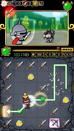 画像ギャラリー No.007のサムネイル画像 / 一筆書きアクションで引きこもり勇者をサポート! スマホ向けRPG「仮面の勇者 〜心の迷宮RPG〜」を紹介する「(ほぼ)日刊スマホゲーム通信」第913回