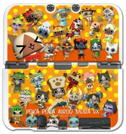 画像ギャラリー No.001のサムネイル画像 / 「モンハン日記 ぽかぽかアイルー村DX」デザインのNew 3DS LL用カバーとポーチが発売