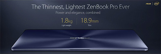 ���������꡼ No.004�Υ���ͥ������ / ��COMPUTEX��ASUS��GTX 1050 Ti��ܤǽŤ���1.8kg�������Ρ���PC��ZenBook Pro�פ�ȯɽ