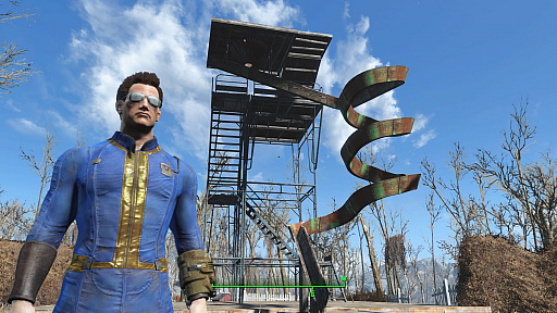 Fallout 4 の新dlc Contraptions Workshop をプレイ ピタゴラ装置