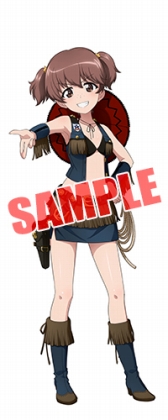 画像ギャラリー No.004のサムネイル画像 / 「ガールズ＆パンツァー 戦車道大作戦！」，サンダースの生徒達がカウガール姿で登場