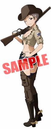画像ギャラリー No.007のサムネイル画像 / 「ガールズ＆パンツァー 戦車道大作戦！」，サンダースの生徒達がカウガール姿で登場