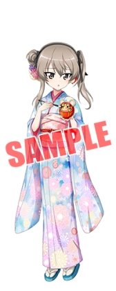 画像ギャラリー No.005のサムネイル画像 / 「ガールズ&パンツァー 戦車道大作戦!」のお正月ガチャが本日から開催。お正月衣装の生徒が登場