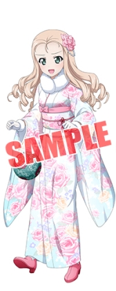 画像ギャラリー No.008のサムネイル画像 / 「ガールズ&パンツァー 戦車道大作戦!」のお正月ガチャが本日から開催。お正月衣装の生徒が登場