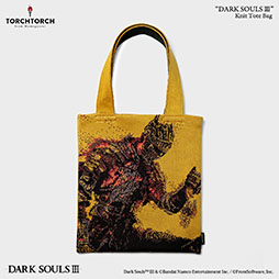 画像ギャラリー No.003のサムネイル画像 / 「DARK SOULS III」のパッケージアートがニットトートバッグに。アパレルブランド「TORCH TORCH」とのコラボアイテムとしてリリース
