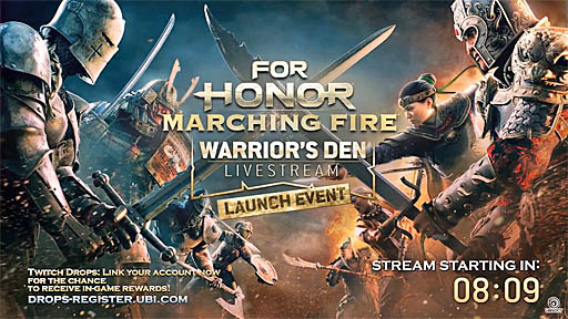 For Honor: Marching Fire Warriors Den Launch LIVESTREAM