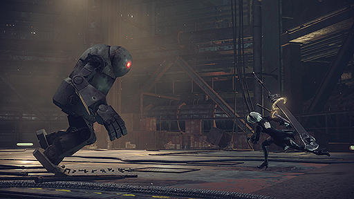 ニーア シリーズ最新作のタイトル名は Nier Automata ニーア オートマタ 主人公 2b のアクションを確認できるトレイラーが公開