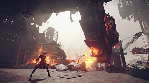 画像ギャラリー No.018のサムネイル画像 / 本日配信が開始された「NieR:Automata」の体験版プレイレポート。プラチナゲームズが構築した新たな「ニーア」のバトルアクションを堪能しよう