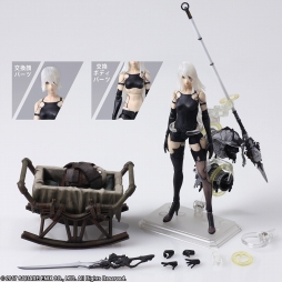 NieR：Automata」の9SとA2が可動フィギュアのブリングアーツで登場