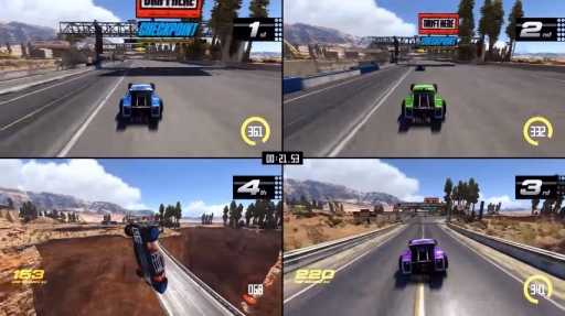 画像ギャラリー No.004のサムネイル画像 / 「トラックマニア ターボ」,マルチプレイにフィーチャーした最新トレイラーを公開。2人で1台のクルマを操縦するユニークなモードも