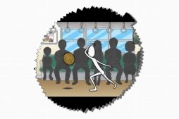 画像ギャラリー No.003のサムネイル画像 / 「くらえ、ドリアンアタック!〜迷惑乗車〜」がiOS/Android向けに配信