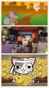 画像ギャラリー No.002のサムネイル画像 / 焼き魚屋台ゲーム「焼きざかにゃん2」スマホ向けに配信スタート