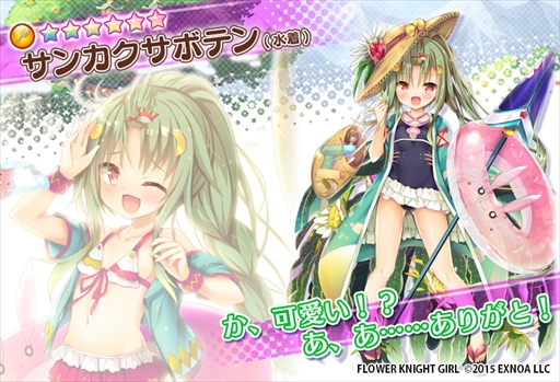 画像ギャラリー No.005のサムネイル画像 / 「FLOWER KNIGHT GIRL」,イベント“常夏!ビーチガンナーズ”が開催