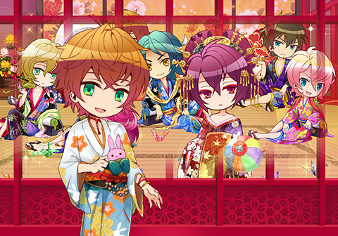 画像ギャラリー No.001のサムネイル画像 / BLゲーム「ケモ彼!」,花魁姿の彼らが登場するイベントを開催中