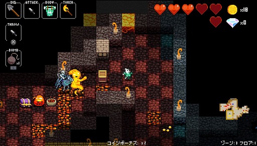 画像ギャラリー No.026のサムネイル画像 / ローグライクとリズムゲームが融合した「クリプト・オブ・ネクロダンサー」。手軽なPS Vita版でその魅力を再発見!