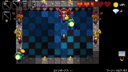 画像ギャラリー No.048のサムネイル画像 / ローグライクとリズムゲームが融合した「クリプト・オブ・ネクロダンサー」。手軽なPS Vita版でその魅力を再発見!