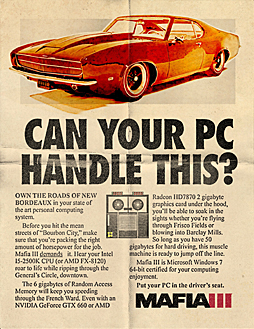 画像ギャラリー No.003のサムネイル画像 / 「マフィア III」の北米向けテレビコマーシャル映像を公開。PC向け最低&推奨スペックも明らかに