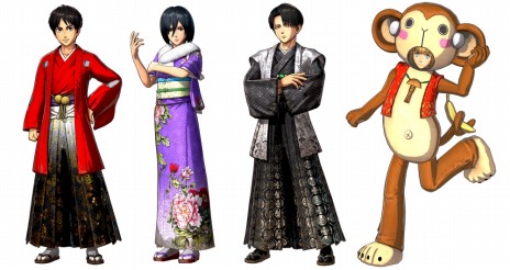 画像ギャラリー No.006のサムネイル画像 / アニメの世界を再現した3Dアクション「進撃の巨人」が本日発売。袴や振り袖など春をモチーフにしたDLC第1弾が配信開始