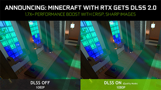 ���������꡼ No.008�Υ���ͥ������ / �쥤�ȥ졼�����б��ǡ�Minecraft with RTX�פΦ��Ǥ�4��17���˸�����ʪ���١���������󥰤�DLSS 2.0�ˤ��б�