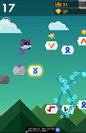 画像ギャラリー No.004のサムネイル画像 / 正確な一筆書きが要求されるユニークなアクションゲーム「黒マギ-黒猫の魔法使いマギの冒険-」を紹介する「(ほぼ)日刊スマホゲーム通信」第909回