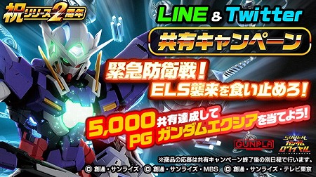 画像ギャラリー No.001のサムネイル画像 / 「スーパーガンダムロワイヤル」,LINE&Twitterの共有キャンペーン
