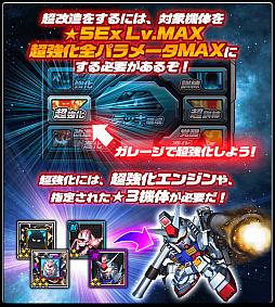 スーパーガンダムロワイヤル 昇格戦 を 攻略戦 にリニューアル 新機能 超改造 を追加