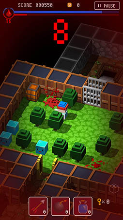 画像ギャラリー No.006のサムネイル画像 / 血を吸い尽くされる前にダンジョンを攻略せよ。スマホ向けRPG「ブロッククエスト」を紹介する「(ほぼ)日刊スマホゲーム通信」第947回