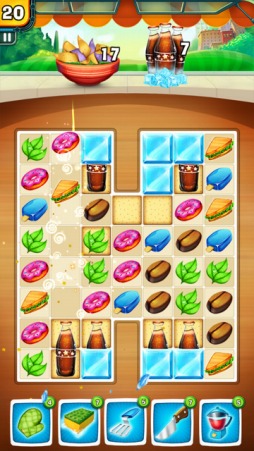 画像ギャラリー No.007のサムネイル画像 / 食材をつなぐフードパズル「スナックトラックフィーバー」スマホ向けに配信開始