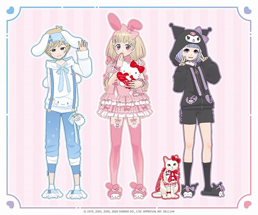 配信サービス Mirrativ がサンリオキャラクターズとコラボ サンリオキャラをモチーフにしたアバターアイテムが登場