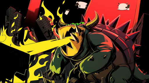 画像ギャラリー No.002のサムネイル画像 / 「怪獣VSひつじ」がauスマートパスで配信開始。ひつじを投げて怪獣を倒そう