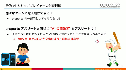꡼ No.023 | CEDEC 2022ϡֵž˥פΡȿʹ֤˾ĺǶAIɤϡɤΤ褦˰ƾ夲줿Τͳ䤽αѤˤĤƸ줿ֱݡ