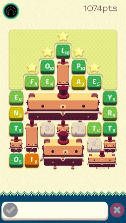画像ギャラリー No.006のサムネイル画像 / アルファベットで英単語を作っていくパズルゲーム「Alphabear」を紹介する「（ほぼ）日刊スマホゲーム通信」第929回