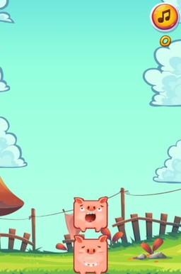 画像ギャラリー No.003のサムネイル画像 / 「かんたんゲーム」で子豚を積み上げる「つみあげブーブー」が配信開始