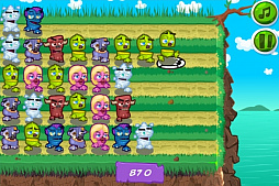 画像ギャラリー No.004のサムネイル画像 / マッチ3ゲーム「崖の畑でつかまえて」が「かんたんゲーム」で配信開始