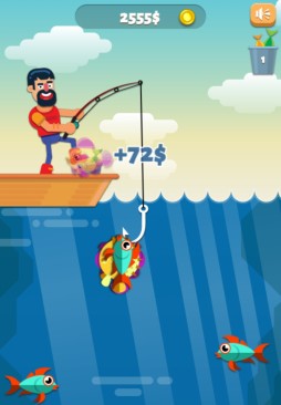 画像ギャラリー No.004のサムネイル画像 / Yahoo!ゲームの“かんたんゲーム”で「ゴーゴーフィッシング」が配信開始