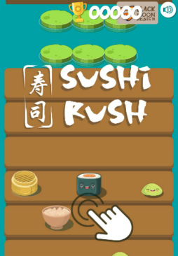 画像ギャラリー No.002のサムネイル画像 / Yahoo!ゲーム かんたんゲームに「すしらっしゅ」が追加